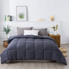 Kasentex Reversible All-Season Comforter Twin/Queen/King - Cozy Down Alternative Bedding