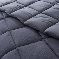 Kasentex Reversible All-Season Comforter Twin/Queen/King - Cozy Down Alternative Bedding