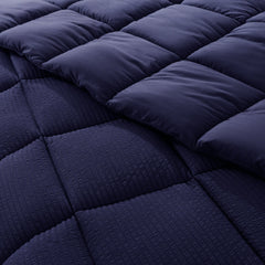 Kasentex Reversible All-Season Comforter Twin/Queen/King - Cozy Down Alternative Bedding