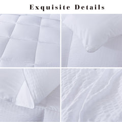 Kasentex Reversible All-Season Comforter Twin/Queen/King - Cozy Down Alternative Bedding