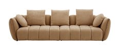 Luxury Chenille Lennox Sofa – Modern Deep Seat Living Room Couch with Plush Pillows