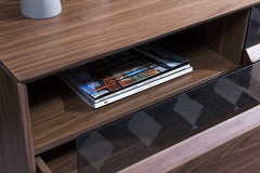Lisa TV Stand in Warm Walnut