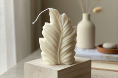 Minimalist Feather Sculpture Candle – Hand-Poured Soy Wax | 10 Scents
