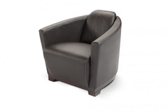 Hotel Italian Leather Sofa and Chair by J&M